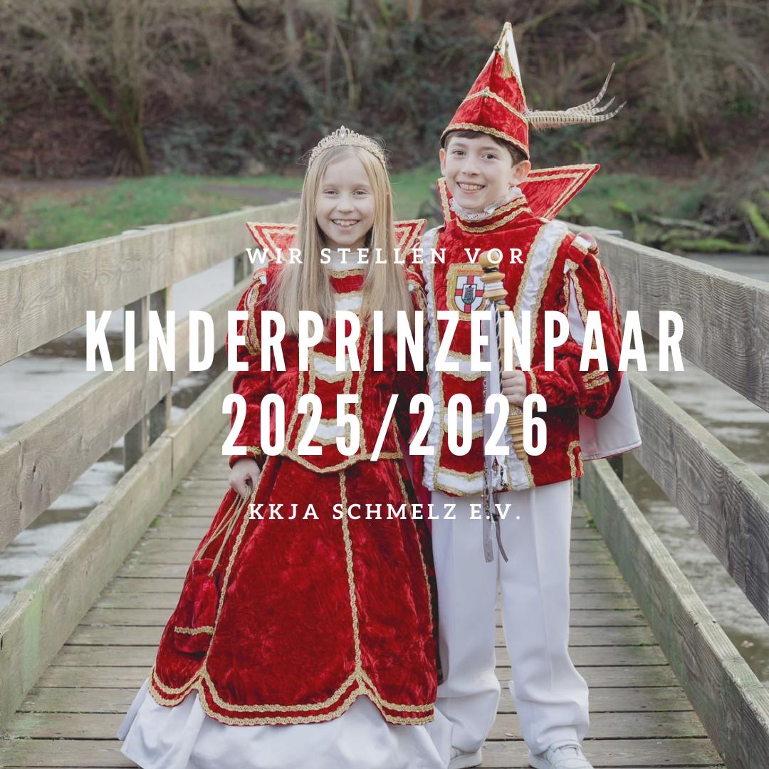 Wir stellen vor: Kinderprinzenpaar 2025/2026: Prinzessin Ella und Prinz Noah